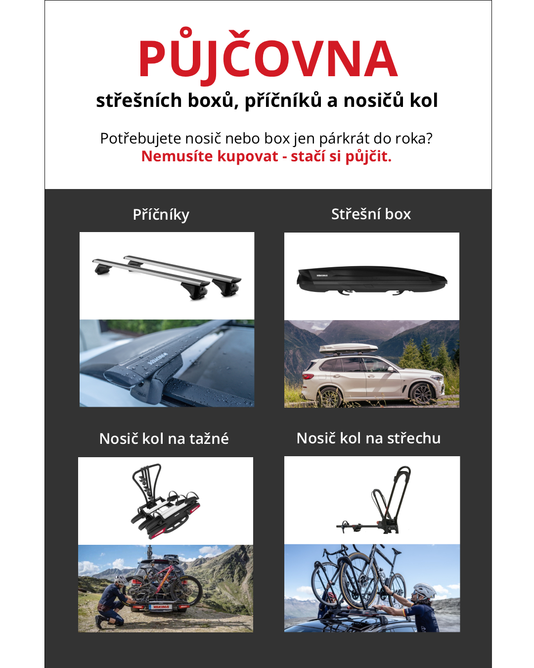 Pujcovna nosicu a boxu