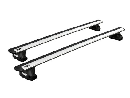 Strešné nosiče Thule bez s presahom SET strieborne