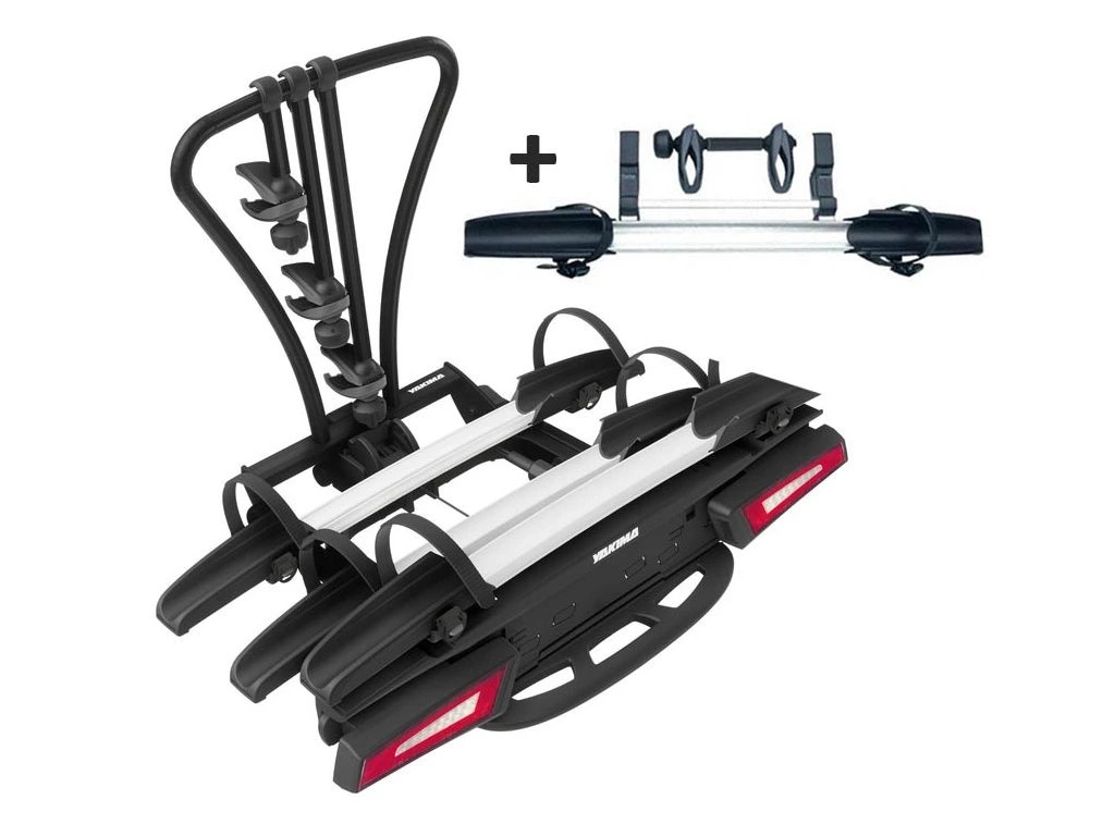 YAKIMA JUSTCLICK EVO 3 + ADAPTÉR - nosič 4 kol na tažné zařízení
