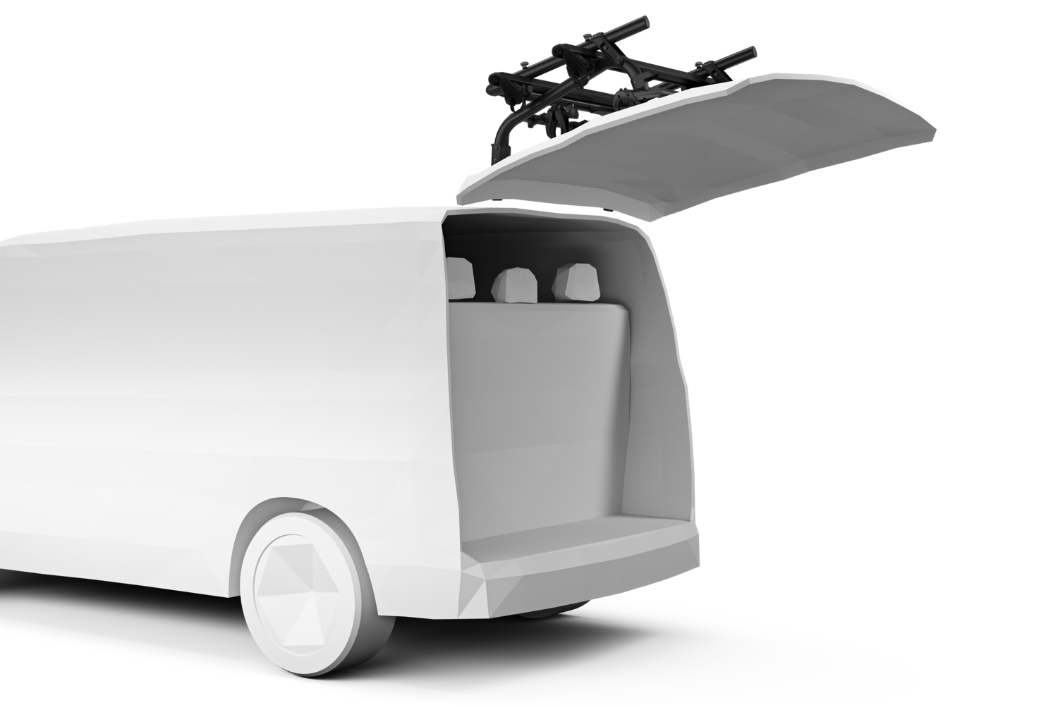 THULE WANDERWAY BLACK - nosič 2 kol na VW Transporter T6