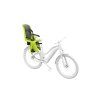 Small Thule RideAlong2 RM ZenLime DarkGrey InUse OnBike 100611