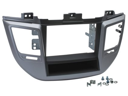 Rámeček autorádia 2DIN do Hyundai Tucson II. / stříbrno-černý