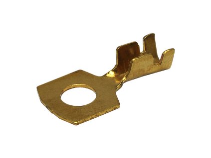 Kabelové oko Ø 5,2 / 11 mm z mosazi, vodič 1-2,5 mm