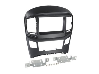 Rámeček autorádia 2DIN do Hyundai H1 Facelift s automat. klimatizací - černý