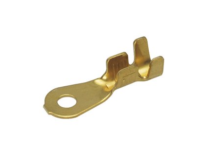 Kabelové oko Ø 4,2mm z mozazi pro kabel 3-6 mm