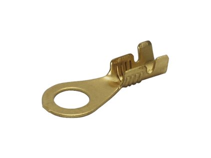 Kabelové oko Ø 5,2 / 8,7 mm z mosazi, vodič 05-1,5 mm