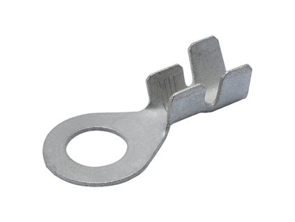 Kabelové oko Ø 8,2 / 16 mm z mosazi, vodič 3-6 mm