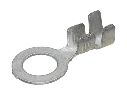 Kabelové oko Ø 8,2 / 13,7 mm z mosazi, vodič 3-6 mm