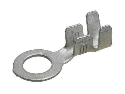 Kabelové oko Ø 7,2 / 12 mm z cínované mosazi, vodič 3-6 mm