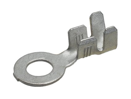 Kabelové oko Ø 6,2 / 12 mm z cínované mosazi, vodič 3-6 mm