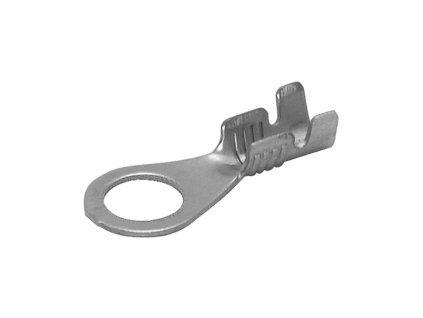 Kabelové oko Ø 6,2 / 8,7 mm z cínované mosazi, vodič 05-1,5 mm