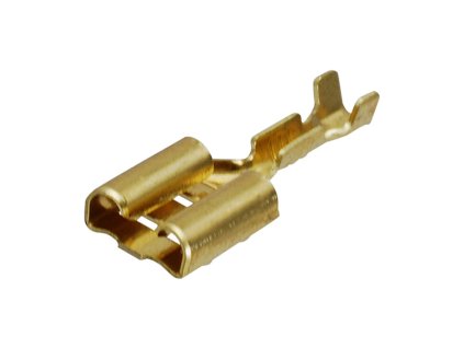 Konektor Faston 6,3 mm / 0,8 mm mezera / 0,2 - 0,5 mm vodič - mosaz