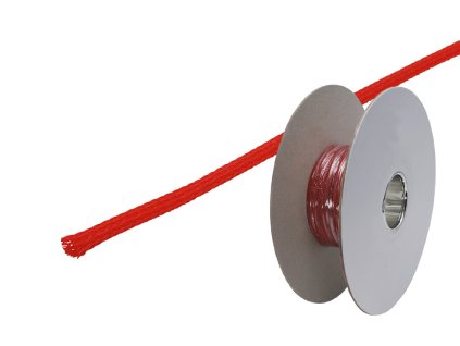 Ochranný oplet 3 mm - červený / role 100 m