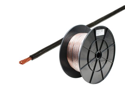 Napájecí kabel 6 mm² - černý / role 100 m