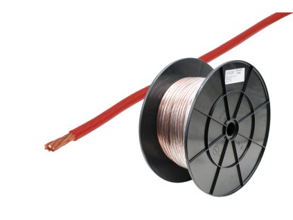 Napájecí kabel 6 mm² - červený / role 100 m