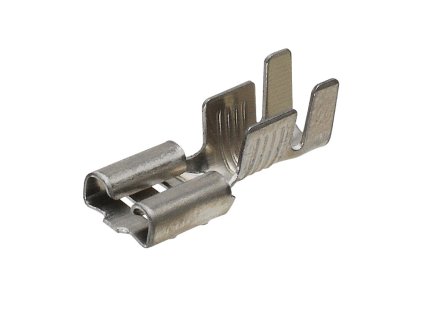 Konektor Faston 6,3 mm / 0,8 mm mezera / 3 - 6 mm vodič - niklovaná ocel