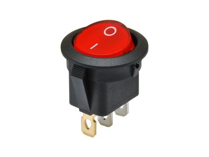 Kolébkový spínač - podsvícený - O / I = červeně svítí