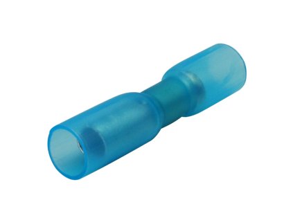 Faston kruhový ø4 - samice pro kabel 1-2,5 mm / smršť. izolace - modrý