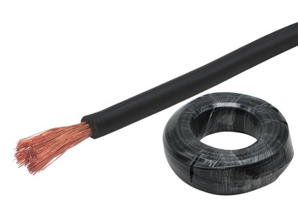 Napájecí kabel černý 8mm² - 30 m