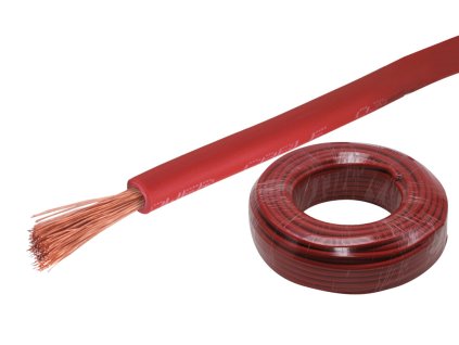 Napájecí kabel 8 mm² - červený / 30m