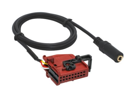 AUX audio vstup pro navigace Seat RNS2 / MFD2 - Jack 3,5 mm / samice
