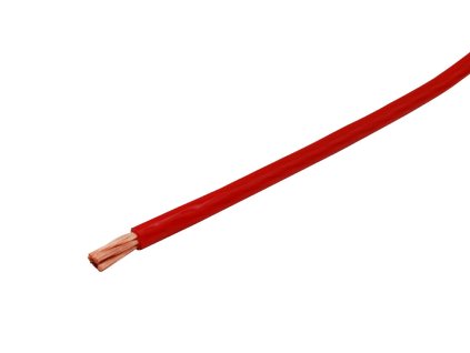 Napájecí kabel 10 mm² / OFC měď - červený