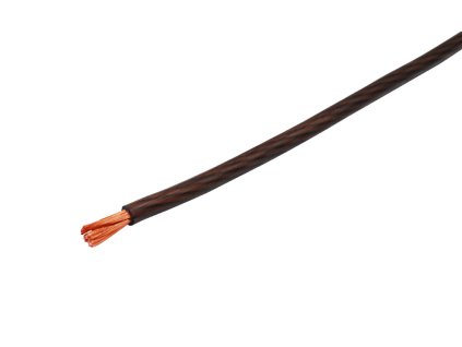 Napájecí kabel 10mm² / OFC měď - hnědý