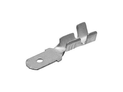 Konektor Faston 4,8 mm - kolík / 0,5 mm síla - cínovaná mosaz
