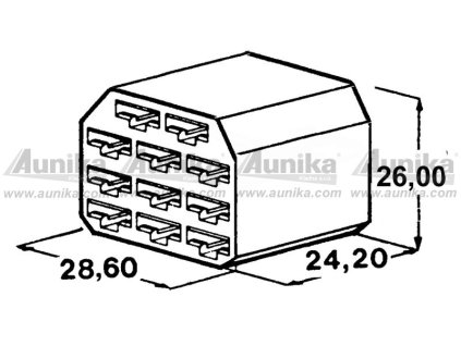 Kryt 11 ks dutinky 6,3 mm