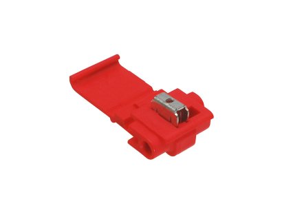 Rychlospojka dvounožová pro vodič 0,5-1,5 mm - červená