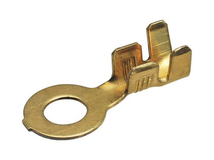 Kabelové oko Ø 6,2 / 12 mm z mosazi, vodič 3-6 mm