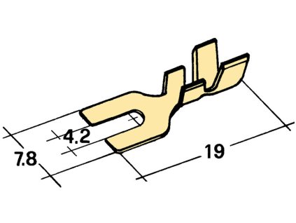 Kabelové vidlička Ø 4,2mm