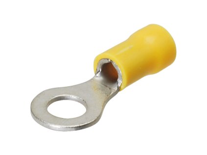 Kabelové oko Ø 6,5 mm izolované - žluté