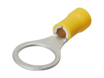 Kabelové oko Ø 12,5 mm izolované - žluté