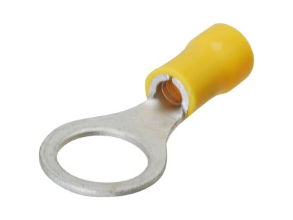 Kabelové oko Ø 10,5 mm izolované - žluté