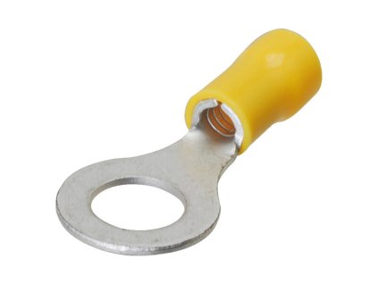Kabelové oko Ø 8,4 mm izolované - žluté