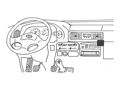 Konzole pro držák mobilního telefonu do Hyundai H100