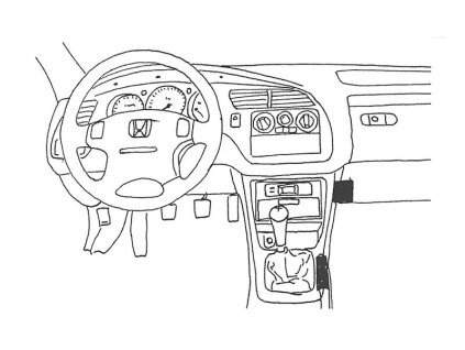 Konzole pro držák mobilního telefonu do Honda Accord