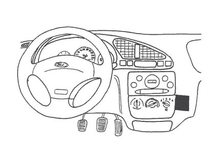 Konzole pro držák mobilního telefonu do Ford Fie / Courier