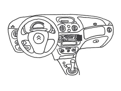 Konzole pro držák mobilního telefonu do Citreon C3