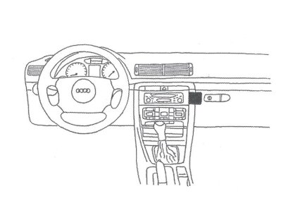 Konzole pro držák mobilního telefonu do Audi A4