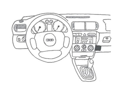 Konzole pro držák mobilního telefonu do Audi A3