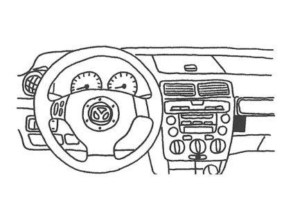 Konzole pro držák mobilního telefonu do Mazda 2