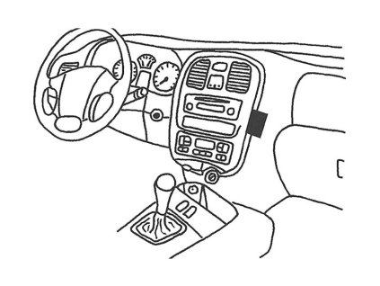 Konzole pro držák mobilního telefonu do Hyundai Sonata