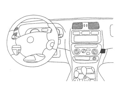 Konzole pro držák mobilního telefonu do Nissan Terano