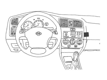 Konzole pro držák mobilního telefonu do Nissan Primera