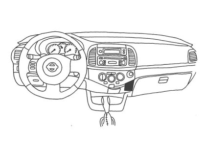 Konzole pro držák mobilního telefonu do Nissan Micra