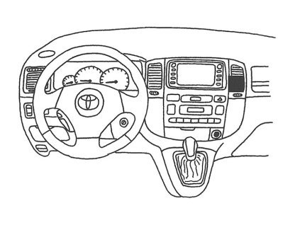 Konzole pro držák mobilního telefonu do Toyota Verso