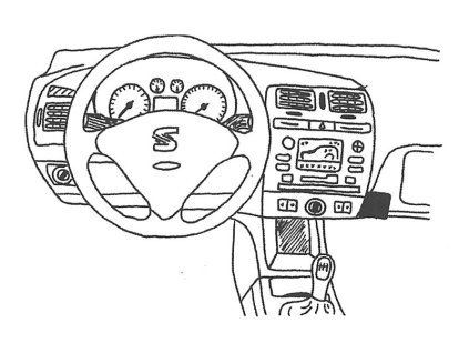 Konzole pro držák mobilního telefonu do Seat Cordoba / Ibiza