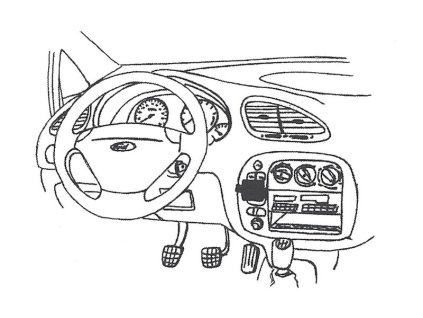 Konzole pro držák mobilního telefonu do Ford Galaxy, Seat Alhambra, VW Sharan